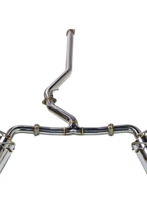 Remark R1-Spec Dual-Exit Cat Back Exhaust w/ Stainless Tip and Non Resonated Mid Pipe 2022-2024 WRX Affordable