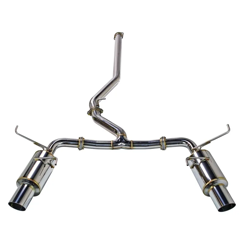 Remark R1-Spec Dual-Exit Cat Back Exhaust w/ Stainless Tip and Non Resonated Mid Pipe 2022-2024 WRX Affordable