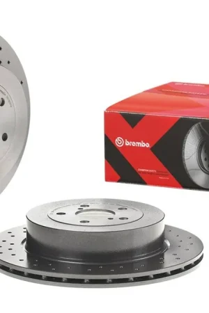 Don’t Miss Out Brembo High Carbon Cast Iron Drilled Rear Vented Brake Rotor 2006-2007 STI