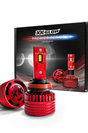 XKGlow Premier Series LED Bulb Kit | H11 / H9 / H8 Fitment Genuine