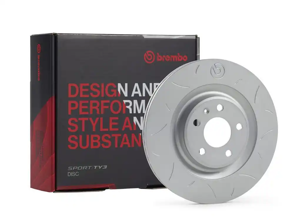 Brembo Sport TY3 Series Slotted Slotted Front Rotor 2005-2017 STI Limited Edition