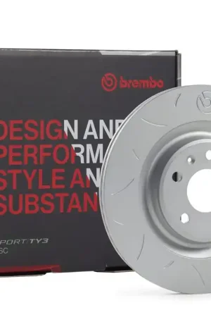 Brembo Sport TY3 Series Slotted Rear Rotor 2005-2007 STI Authentic