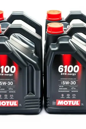 Sale Motul 6100 5W-30 SYN-NERGY Motor Oil Case (4x 5L Bottles)