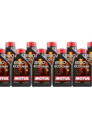 Bargain Motul 8100 0W-20 Eco-clean Motor Oil Case (12x 1L Bottles)