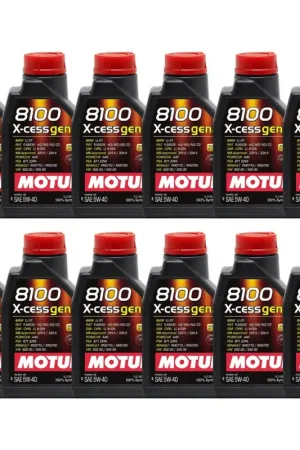 Certified Motul 8100 5W-40 X-cess Gen 2 Motor Oil Case (12x 1L Bottles)