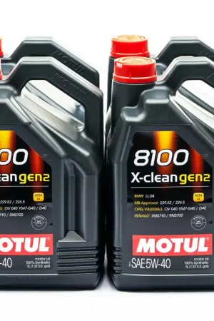 Motul 8100 5W-40 X-clean Gen 2 Motor Oil Case (4x 5L Bottles) Big Sale