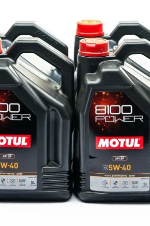 Money Back Guarantee Motul 8100 5W40 Power Motor Oil Case (4x 5L Bottles)