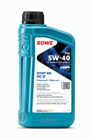 ROWE 5W-40 HIGHTEC SYNT RS HC-D Motor Oil 1L Bottle Money Back Guarantee