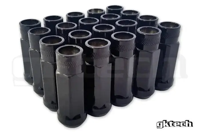 Reduced Price GKTECH Black Open Ended Lug Nuts Pack of 20 12X1.25 Most Subaru Models