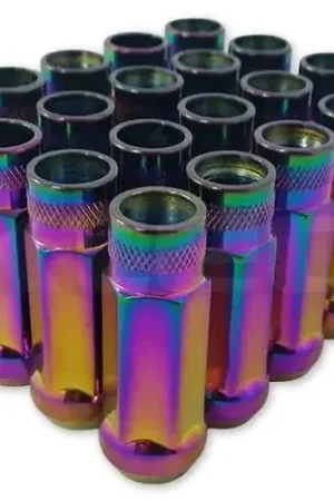 Shop Now GKTECH Neo Chrome Open Ended Lug Nuts Pack of 20 12X1.25 Most Subaru Models