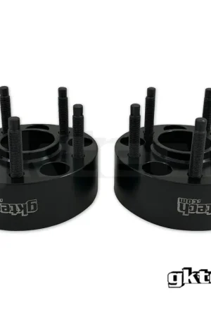GKTECH Hubcentric Wheel Spacer Pair Black 50mm / 5x100 Money Back Guarantee