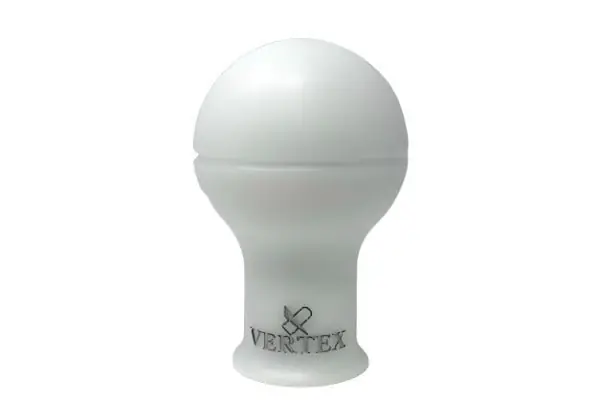 Genuine VERTEX Monochrome Shift Knob White w/ Silver Logo Most Subaru Models