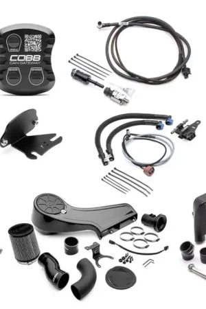 Holiday Sale COBB NexGen Stage 2 + CAN Flex Fuel Power Package w/ Redline Intake and Black Intercooler 2018-2021 WRX 6MT