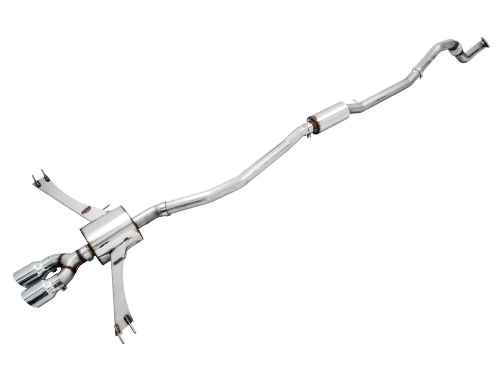 AWE Touring Edition Catback Exhaust w/ Dual Chrome Silver Tips 2017-2020 Honda Civic Si Fan Favorite