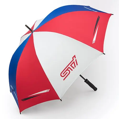 Subaru JDM STI Circuit Umbrella World Rally Blue x White x Cherry Red Professional Grade