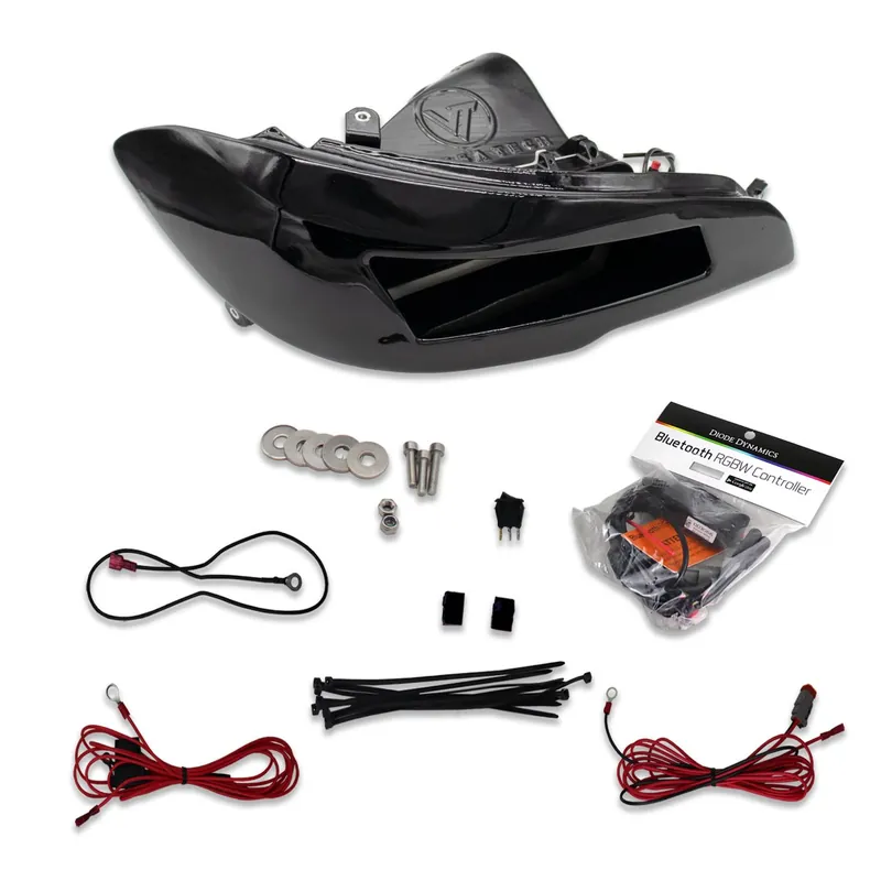 Velossa Tech Headlight Ram Air Kit Black w/ RGB Halo 2015-2021 WRX / 2015-2021 STI Order Now