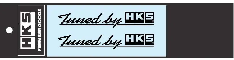 Price Drop HKS 2024 Series "Tuned by HKS" Sticker W120 Black
