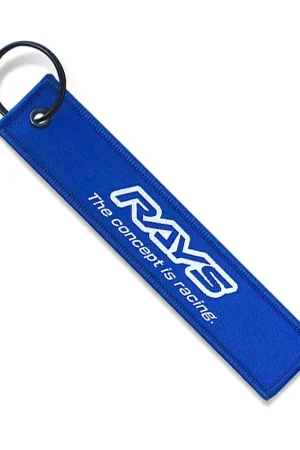 RAYS Official "The Concept Is Racing" Key Chain 24S Blue Buy Direct