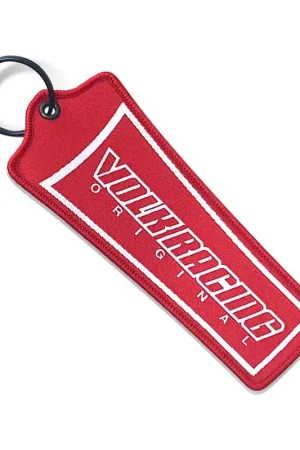 Genuine RAYS Official "VOLK Racing" Key Chain 24S Red