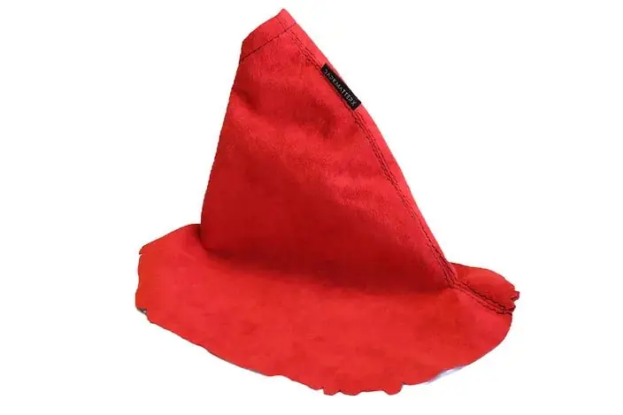 DARKMATTERX Alcantara E-Brake Boot Red w/ Black Stitching 2022-2024 WRX Get Yours