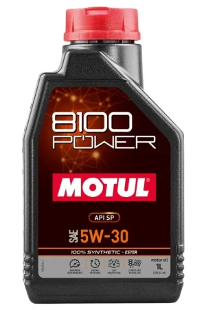 Same Day Shipping Motul 8100 5W30 Power Motor Oil 1L Bottle