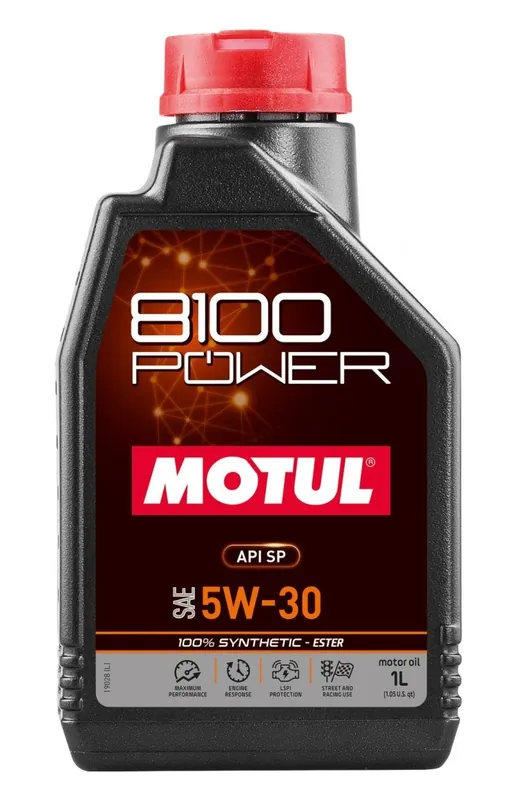 Same Day Shipping Motul 8100 5W30 Power Motor Oil 1L Bottle