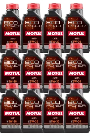 Motul 8100 5W30 Power Motor Oil Case (12x 1L Bottles) Bargain
