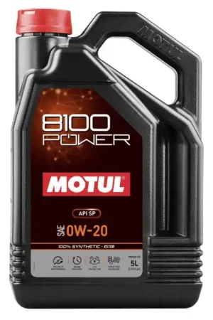 Popular Motul 8100 0W20 Power Motor Oil 5L Bottle