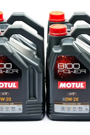 Motul 8100 0W20 Power Motor Oil Case (4x 5L Bottles) High Quality