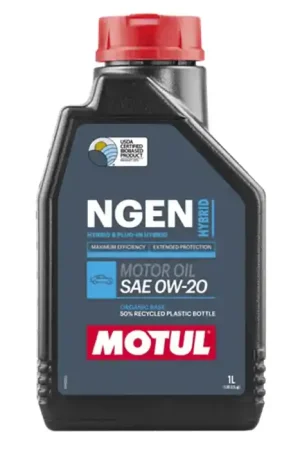 Motul NGEN Hybrid 0W20 Motor Oil 1L Bottle Fresh Stock