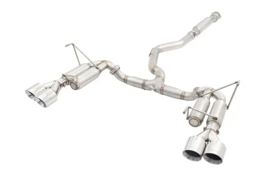 Get Yours XForce Race Style Stainless Steel Catback Exhaust w/ Polished Tips 2011-2021 WRX Sedan / 2011-2021 STI Sedan
