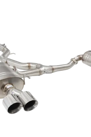 Sale XForce Street Style Stainless Steel Catback Exhaust w/ Polished Tips 2022-2024 WRX