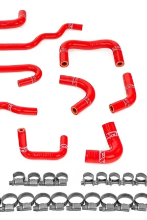 Weekend Sale HPS Silicone Ancillary Coolant Hose Kit Red 2008-2014 WRX