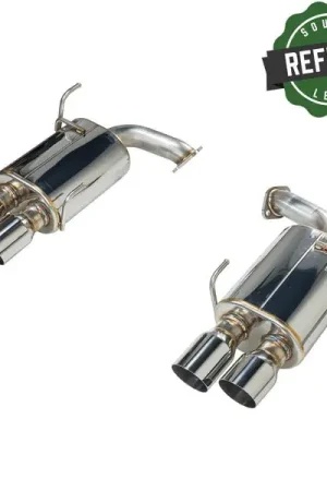 Secure Checkout Remark Stainless Steel Axle Back Muffler w/ Single Wall Polished Tips 2015-2021 WRX / 2015-2021 STI