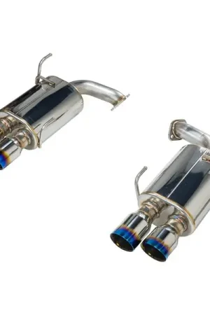 Remark Stainless Steel Axle Back Muffler w/ Burnt Double Wall Polished Tips 2015-2021 WRX / 2015-2021 STI High Quality