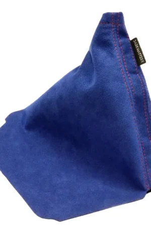 Handmade DARKMATTERX Alcantara E-Brake Boot Blue w/ Red Stitching 2008-2021 WRX / 2008-2021 STI / 2013-2017 Crosstrek / 2009-2013 Forester / 2008-2016 Impreza / 2008-2010 Outback