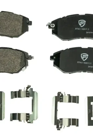 Money Back Guarantee FactionFab V2 Front Brake Pads 2015-2021 WRX w/ Steel Caliper