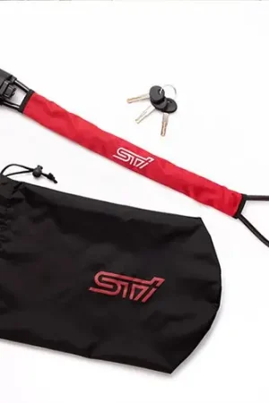 Subaru JDM Wire Steering Wheel Lock Cherry Red Buy Direct