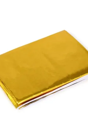 Luxury Mishimoto Gold Reflective Heat Barrier with Adhesive Backing 24x24in