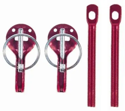 Free Delivery Sparco Hood Pin Set Red