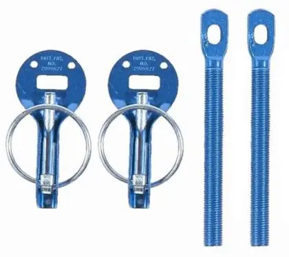Sparco Hood Pin Set Blue Fast Shipping