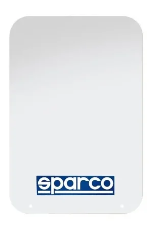 Genuine Sparco Universal Mud Flaps White