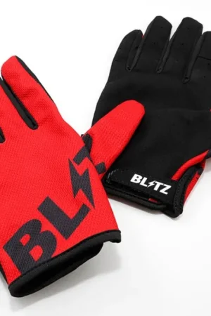 Blitz Stretch Mechanic Gloves Red / Black Viral