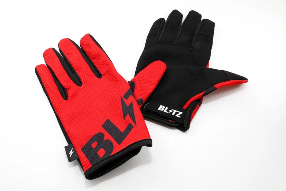 Blitz Stretch Mechanic Gloves Red / Black Viral