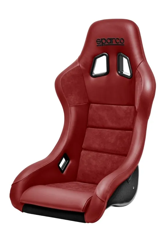 Sparco QRT-C Performance Fixed Back Racing Seat Red w/ Red Stitch, and Carbon Fiber Shell Genuine