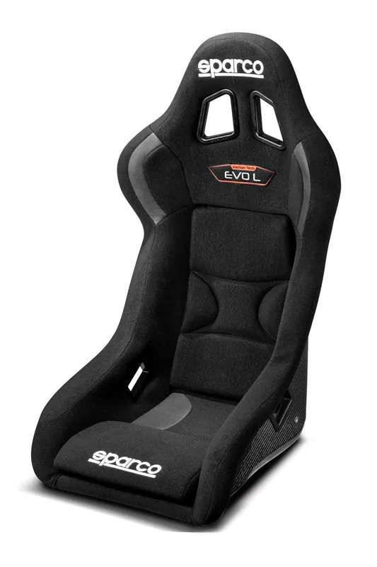 No Minimum Order Sparco Evo L Carbon Fixed Back Racing Seat Black w/ Carbon Fiber Shell