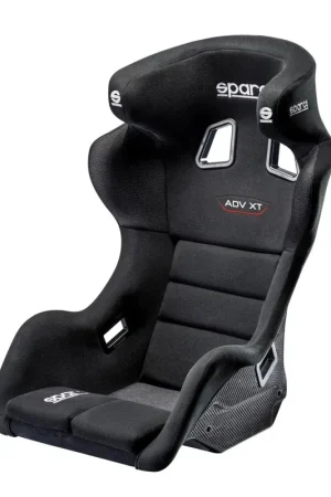 Sparco ADV XT Fixed Back Racing Seat Black w/ Carbon Fiber Shell Clearance