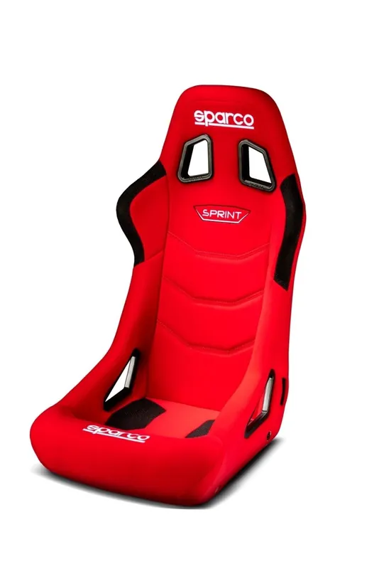 Modern Sparco Sprint Fixed Back Racing Seat Red