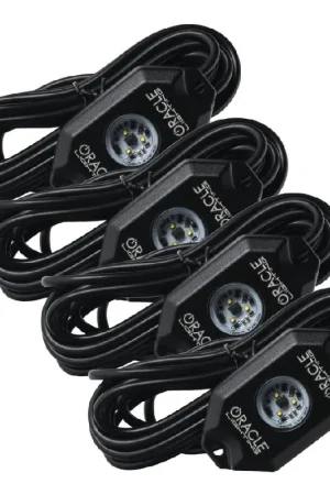 Hassle-Free Returns ORACLE Lighting Underbody Wheel Well Rock Light Kit 4 Piece White