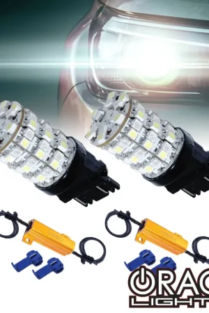 Budget ORACLE Lighting Switchback Bulb Pair w/ Load Equalizer Kit 3157 Fitment